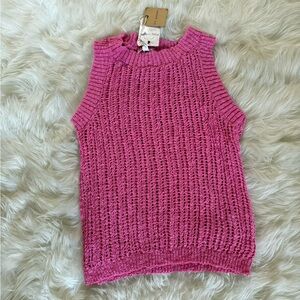 Blu Pepper Fuchsia Knit Sleeveless Top